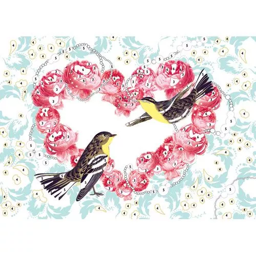 djeco glitterschilderijen vogels Djeco Glitterschilderijen Vogels -Djeco Speelgoed glittervogels2