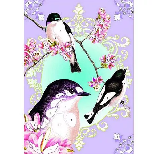 djeco glitterschilderijen vogels Djeco Glitterschilderijen Vogels -Djeco Speelgoed glittervogels3