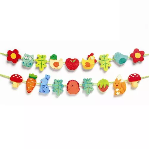 djeco houten rijgkralen natuur Djeco Houten Rijgkralen Natuur -Djeco Speelgoed kralen natuur1