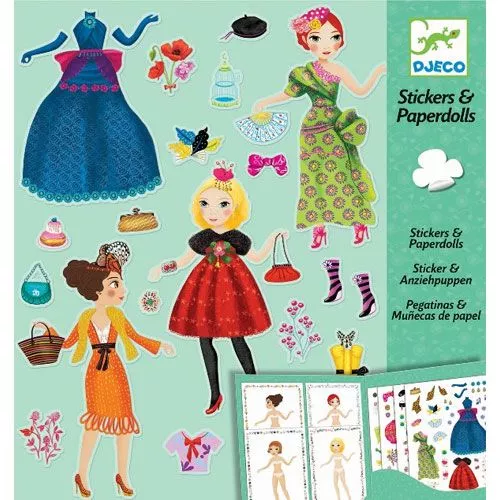 djeco stickerset aankleedpoppen modellen Djeco Stickerset Aankleedpoppen Modellen -Djeco Speelgoed mode