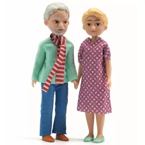 djeco poppenhuis opa en oma - 11,5 cm Djeco Poppenhuis Opa En Oma - 11,5 Cm -Djeco Speelgoed opa en oma